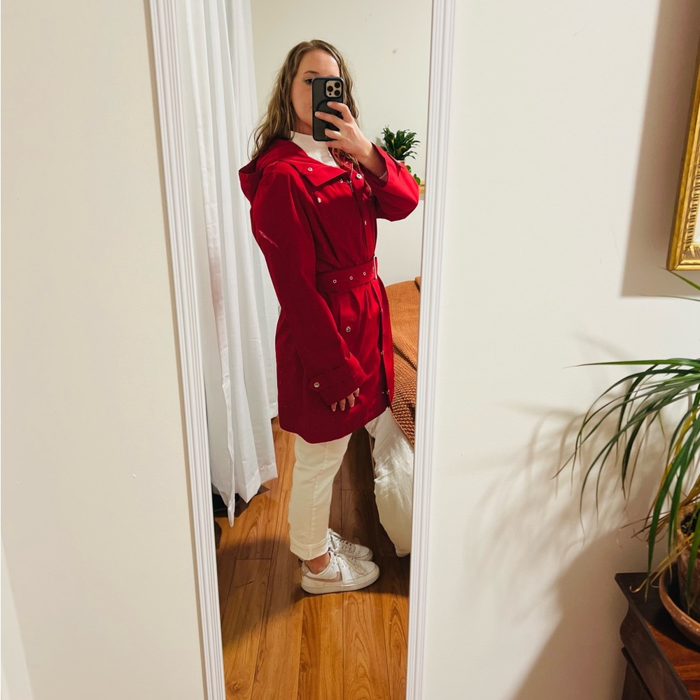 Red Trench Coat, London Fog